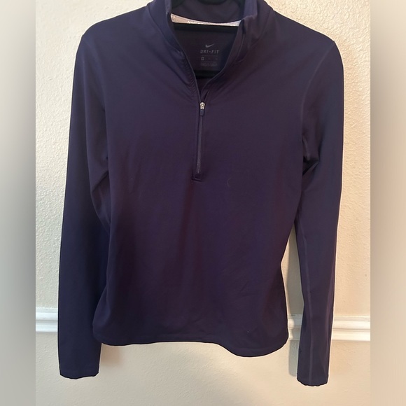 Nike Tops - Eggplant purple NIKE DRI FIT half zip pullover atheltic sweatshirt